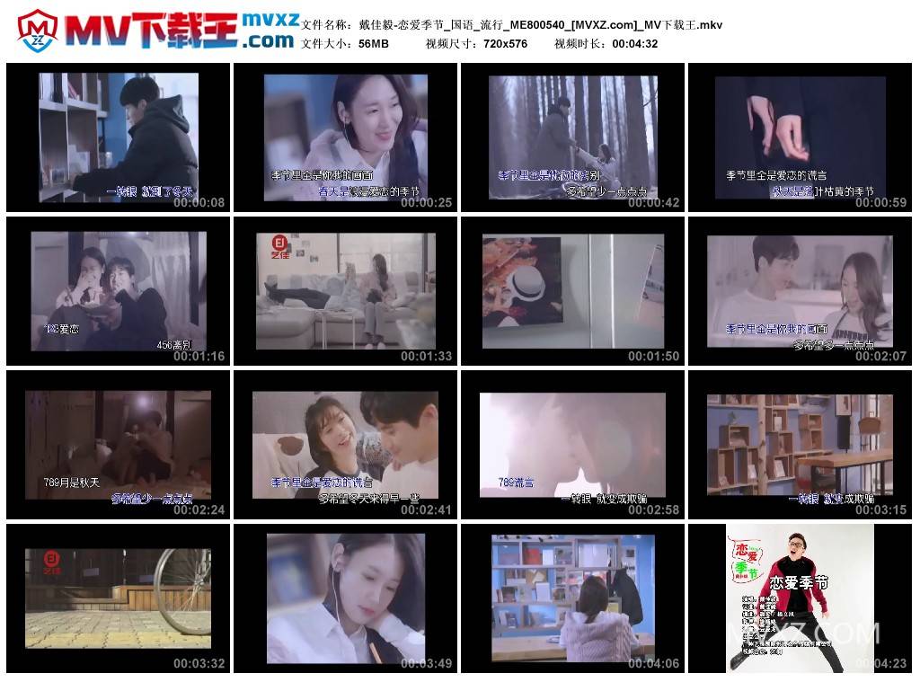 戴佳毅-恋爱季节_国语_流行_ME800540